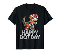 Dino Gothique Happy Dot Day - Halloween Spooky Dot Art T-Shirt