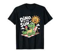 Dino in the Sun - Happy Summer Ice Cream Chill Design T-Shirt