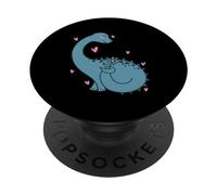 Dino is in Love Dinosaure Reptile PopSockets PopGrip Adhésif