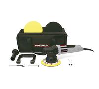 Dino KRAFTPAKET 9mm-650W Polisseuse Excentrique 150 pour Voiture et Bateau, Kit avec 150mm Plateau, Tampons de Polissage et Sac, Gris