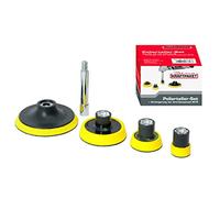 Dino KRAFTPAKET Set M10 Plateau support 30 mm 50 mm 75 mm 100 mm avec rallonge 80 mm pour polisseuse avec filetage M10 Compatible avec polisseuse sans fil 640241