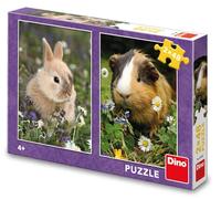 DINO Lapin et mer Puzzle 2x48 pièces