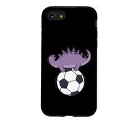 Dino Loves Soccer Dinosaure Reptile Coque pour iPhone SE (2020) / 7/8