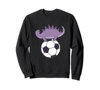 Dino Loves Soccer Dinosaure Reptile Sweatshirt