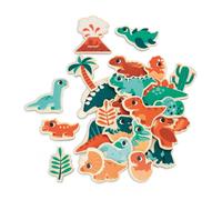 Janod Jouet magnétique 24 magnets Dino – Bois FSC – Jeu éducatif dès 24 mois