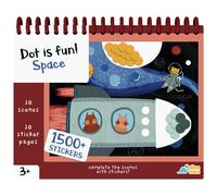 Dino Mini Dot est amusant! - Imaginative Paint By Sticker Kit for Kids - Dot Art Sticker Book for Toddlers 3-5 - Stocking Stuffers for Kids - Sti