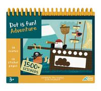 Dino Mini Dot est amusant! - Imaginative Paint By Sticker Kit for Kids - Dot Art Sticker Book for Toddlers 3-5 - Stocking Stuffers for Kids - Sti