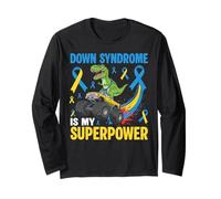 Dino Monster Truck Down Syndrome Awareness Manche Longue