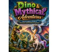 Dino & Mythical Adventures: Color & Explore a World of Dinosaurs and Mythical Creatures