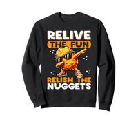 Dino Nuggets Chicken Snack Retro Fun Sweatshirt
