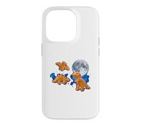Dino Nuggets Moon - Nourriture Mignonne et Amusante en Forme de Dinosaure Coque pour iPhone 14 Pro