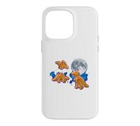 Dino Nuggets Moon - Nourriture Mignonne et Amusante en Forme de Dinosaure Coque pour iPhone 14 Pro Max