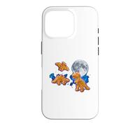 Dino Nuggets Moon - Nourriture Mignonne et Amusante en Forme de Dinosaure Coque pour iPhone 16 Pro