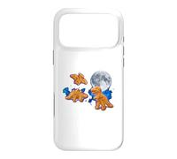 Dino Nuggets Moon - Nourriture Mignonne et Amusante en Forme de Dinosaure Coque pour iPhone 17 Pro Max