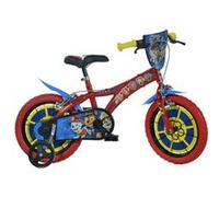 Dino Paw Patrol Vélo Garçon 14 pouces 24 cm Garçon Frein à serrer Rouge Rouge, Rouge G