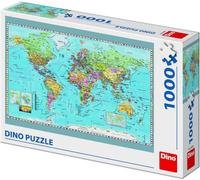 DINO Puzzle Carte du monde politique 1000 pièces