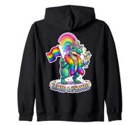 Dino Q'ueen Arc-en-Ciel Fort et Fier Sweat à Capuche