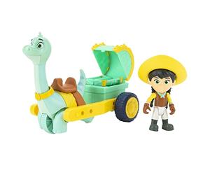 Dino Ranch DNR0011 - Min and Clovers Voiture de doctorat, véhicule avec Figurine, Jouet à partir de 3 Ans