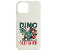 Dino Sleigher Funny Christmas Dinosaure Look Coque pour iPhone 14
