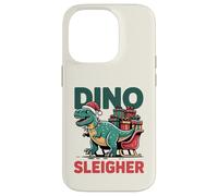Dino Sleigher Funny Christmas Dinosaure Look Coque pour iPhone 14 Pro