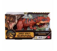 Mattel Figurine de dinosaure Afrovenator JKL76 – Rugissement féroce, mâchoire mobile et sons
