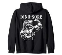 Dino-Sore T-Rex - Funny Pun Sore Muscles Haltérophilie Gym Sweat à Capuche