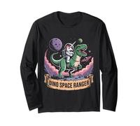 Dino Space Ranger Astronaute Licorne T-Rex Cosmic Adventure Manche Longue