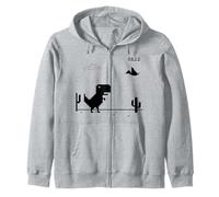 Dino T-Rex Dinosaure Pixel Game No Internet Hors Ligne Funny Men Sweat à Capuche