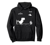 Dino T-Rex Dinosaure Pixel Game No Internet Offline Femmes Hommes Sweat à Capuche