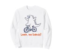 Dino Vélo d'équitation Bras Out Funny Balancing Cycliste Sweatshirt
