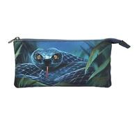 Dino World + Action 0413979 Trousse À Crayons Polyester, Zinc Bleu Et Vert