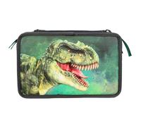 Dino World - Triple Pencil Case - Green With 3D Effect - ( 0412475 ) Toy NEUF