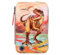 Dino World Triple Pencil Case Led Khaki Brown (412381)