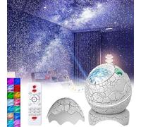 Dinoglow Egg Projector,Dinoglow 4 in 1 Northern Lights Projector,Dino Glow Egg,Dinosaur Egg Star Projecteur avec Lecteur de Musique Sans Fil,Projecteur de Ciel étoilé avec Bruit blanc pour Enfants (B)