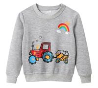Dinopjs Pullover pour garçons, Sweats chauds pour garçons, Dessins animés classiques d'animaux, Tracteur, Dino, Dragon volant Chevalier, Arc-en-ciel, Ours polaire Sapin de Noël, T-shirts de sport en