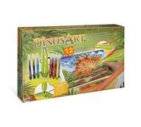 Dinos Art Stylo Vaporisateur Électrique pour des Dessins de Dinosaures + Feutres - Activité Manuelle Kit Créatif pour Enfant 7 ans et plus - Activité Loisirs Garçon Fille, Coffret Création de Dessins