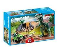 PLAYMOBIL Dites-Nous, Tiranosaurus Rex avec Exploratrice 71588, à partir de 4 Ans
