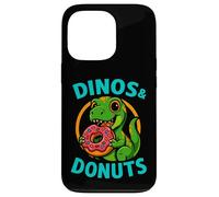 Dinos et Beignets Mignons et drôles Coque pour iPhone 13 Pro
