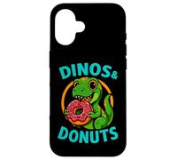 Dinos et Beignets Mignons et drôles Coque pour iPhone 16