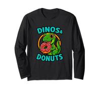 Dinos et Beignets Mignons et drôles Manche Longue