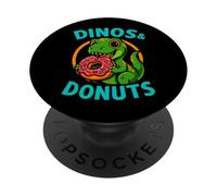 Dinos et Beignets Mignons et drôles PopSockets PopGrip Adhésif
