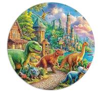 Dinosaur (11)_4 1000 Pièces Puzzle Circulaire Puzzles Classiques Puzzle Rond Créatif Jeu D'Intelligence Cadeaux 1000pcs (67.5x67.5cm)
