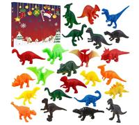 Dinosaur 24 Days Of Surprises | Jouets Figurines Dinosaures Réalistes Éducatifs, Jouet Cadeau Adolescents Adultes, Compte À Rebours Noël, Calendrier De L’Avent Collect