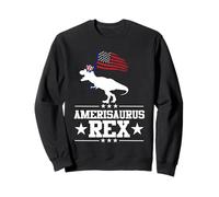 Dinosaur 4th of July T Rex Amerisaurus Rex American Flag Sweatshirt