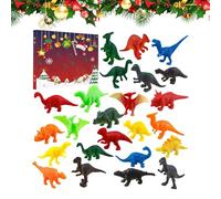Dinosaur Advent,Calendrier De L'Avent Dinosaure 24 Jours Avec Ornements | Figurines Animaux Collection Cadeau Pour Famille Noël Fête École