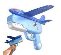 Dinosaur Airplane Launcher Toy - Dinosaur Glider Planes, Cool Built-In Light Foam Flyers with Easy Launch, Outdoor Toy Airplanes, Birthday Party Stocking Stuffer, Fun Flying Toys for Kids Party