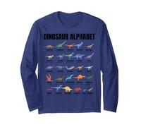 Dinosaur Alphabet - Types of Dinosaurs - Dino Identification Manche Longue