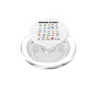 Dinosaur Alphabet - Types of Dinosaurs - Dino Identification PopSockets PopGrip pour MagSafe