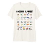 Dinosaur Alphabet - Types of Dinosaurs - Dino Identification T-Shirt Haut de Gamme