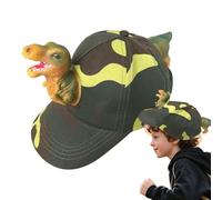 Dinosaur Animal Hat - Crochet fabriqué à la main Triceratops Beanie | à chapeau en tricot confortable et coloré, parfait pour Halloween, s'habiller, usure quotidienne, assortiment familial app